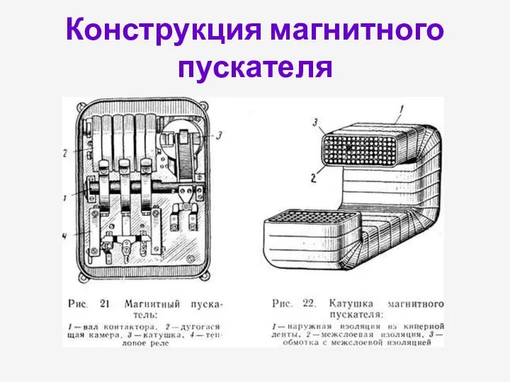 Конструкция магнитного пускателя