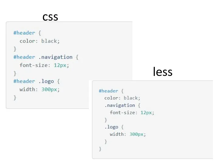 css less