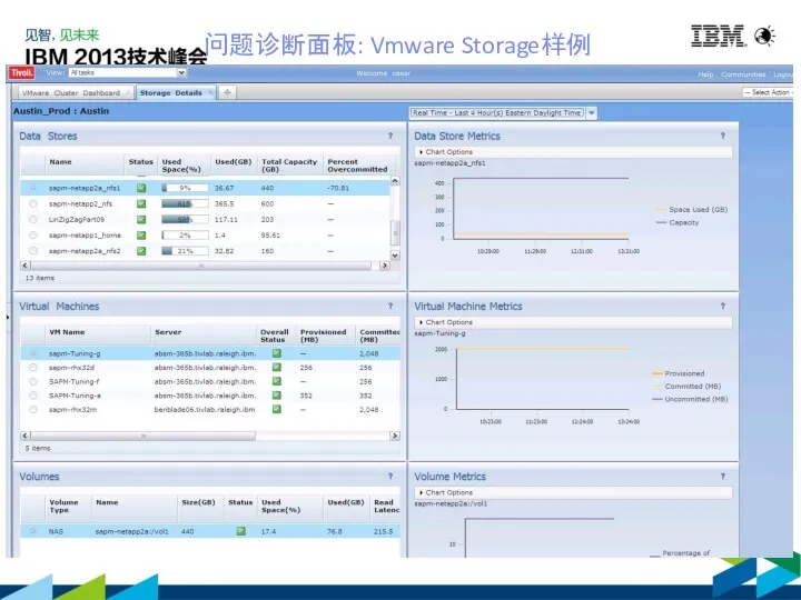 问题诊断面板: Vmware Storage样例