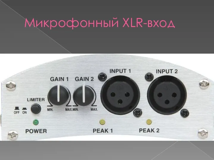 Микрофонный XLR-вход