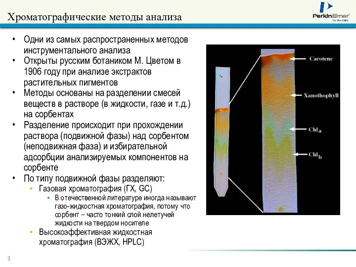 Хроматографические методы анализа Одни из самых распространенных методов инструментального анализа Открыты