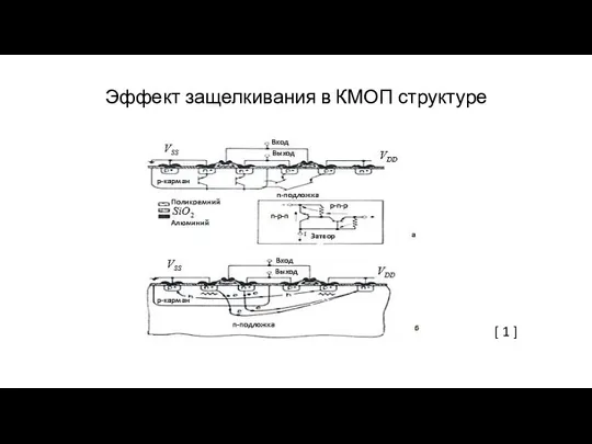 Эффект защелкивания в КМОП структуре [ 1 ]