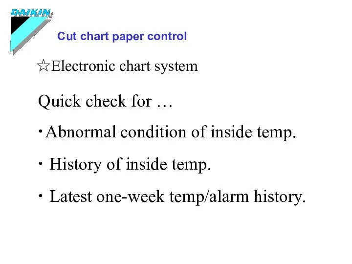 ☆Electronic chart system Quick check for … ・Abnormal condition of inside