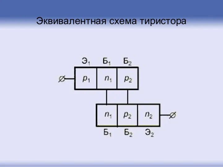 Эквивалентная схема тиристора