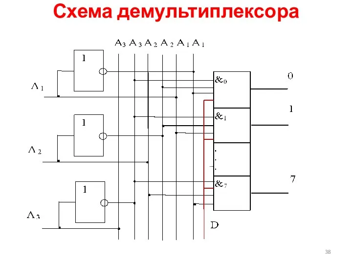 Схема демультиплексора