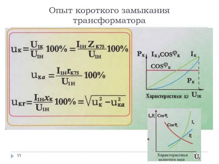 Опыт короткого замыкания трансформатора