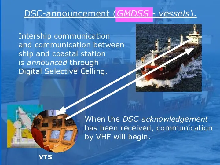 VTS Intership communication and communication between ship and coastal station is