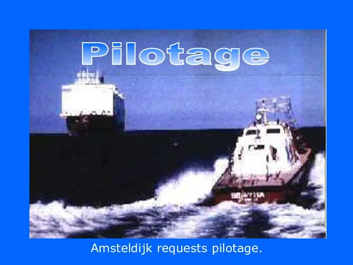 Pilotage Amsteldijk requests pilotage.
