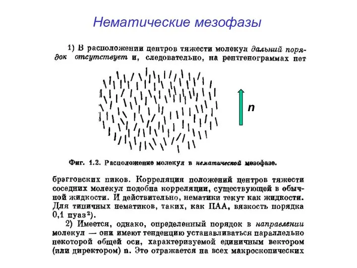 Нематические мезофазы n