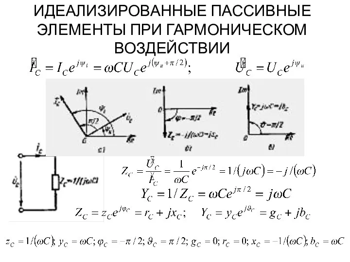 ИДЕАЛИЗИРОВАННЫЕ ПАССИВНЫЕ ЭЛЕМЕНТЫ ПРИ ГАРМОНИЧЕСКОМ ВОЗДЕЙСТВИИ