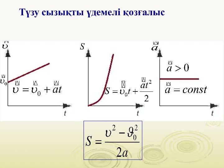 Түзу сызықты үдемелі қозғалыс