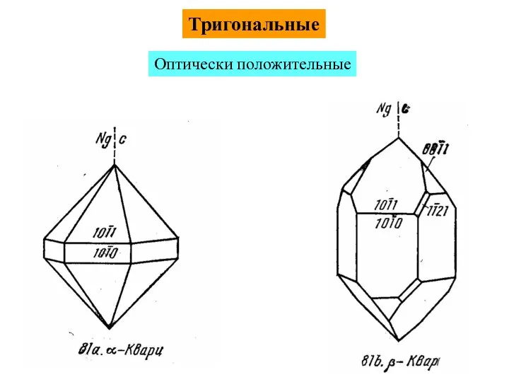 Тригональные Оптически положительные