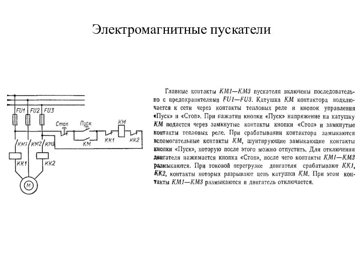 Электромагнитные пускатели