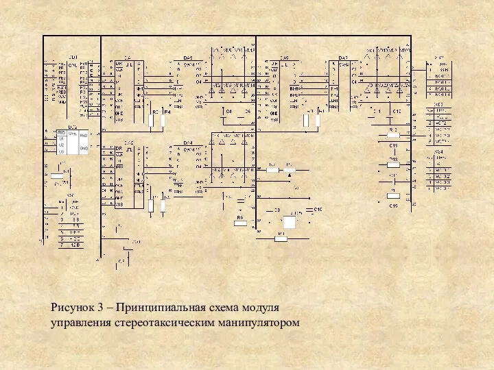 Рисунок 3 – Принципиальная схема модуля управления стереотаксическим манипулятором