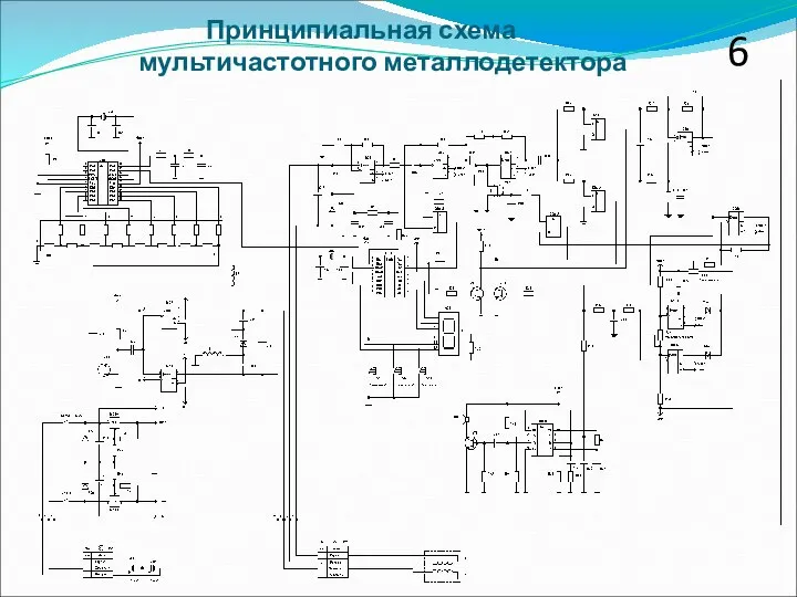 6 Принципиальная схема мультичастотного металлодетектора