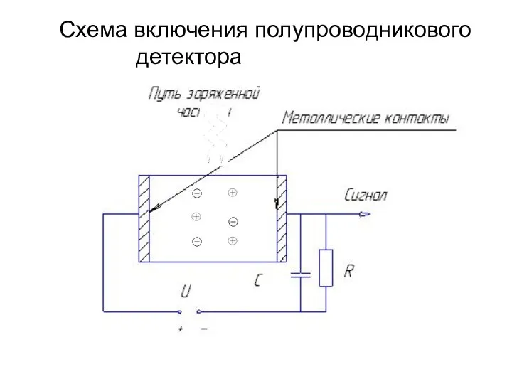Схема включения полупроводникового детектора