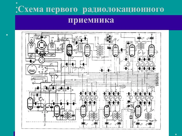 Схема первого радиолокационного приемника