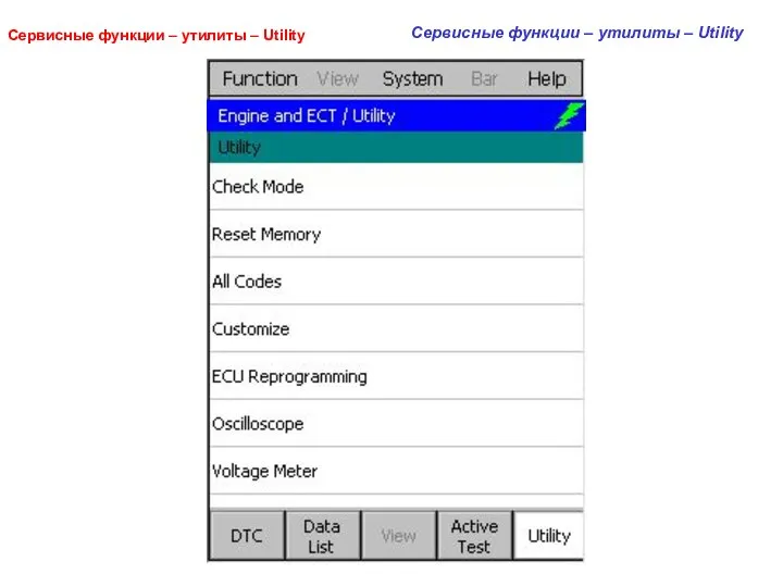 Сервисные функции – утилиты – Utility Сервисные функции – утилиты – Utility