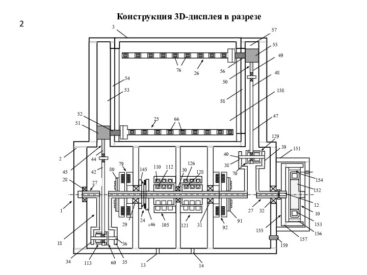 Конструкция 3D-дисплея в разрезе 2