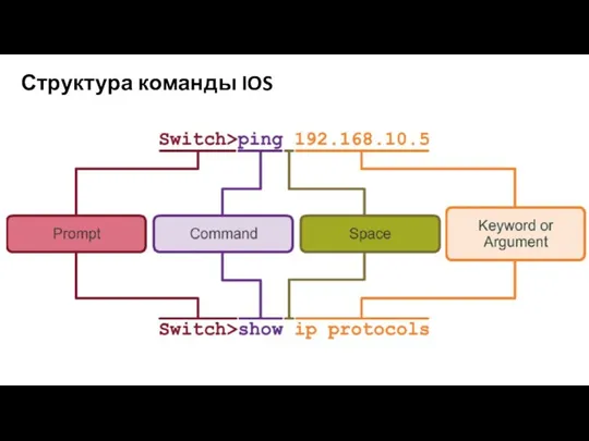 Структура команды IOS