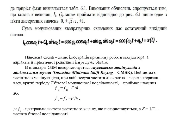 Наведена схема – лише ілюстрація принципу роботи модулятора, а варіантів її