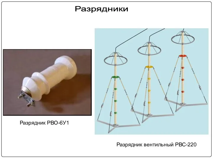 Разрядник РВО-6У1 Разрядник вентильный РВС-220 Разрядники