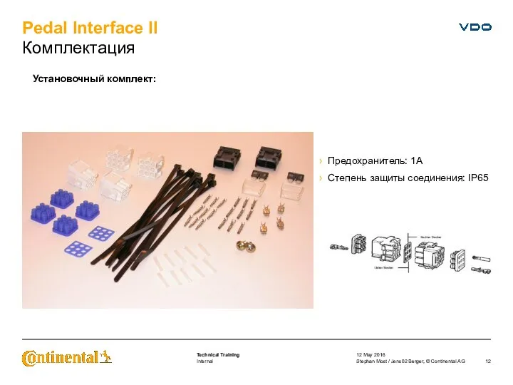 Pedal Interface II Комплектация 12 May 2016 Stephan Most / Jens02