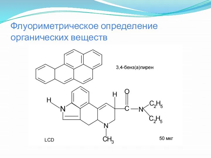 Флуориметрическое определение органических веществ