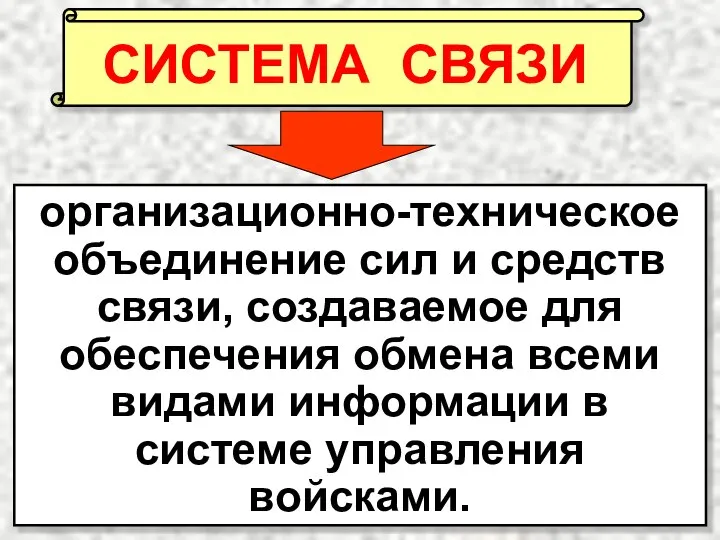 организационно-техническое объединение сил и средств связи, создаваемое для обеспечения обмена всеми