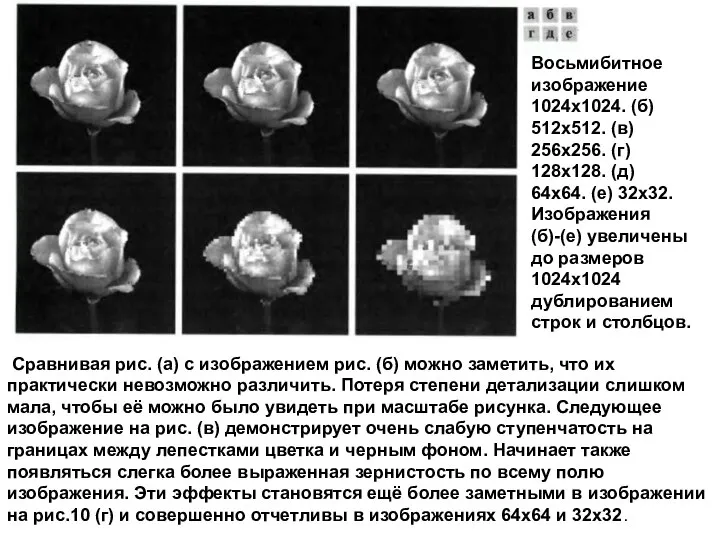 Сравнивая рис. (а) с изображением рис. (б) можно заметить, что их