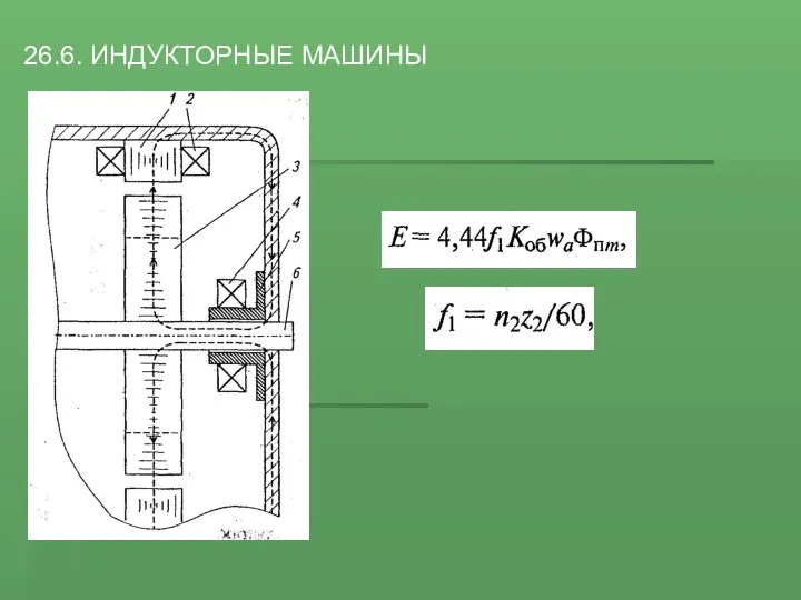 26.6. ИНДУКТОРНЫЕ МАШИНЫ