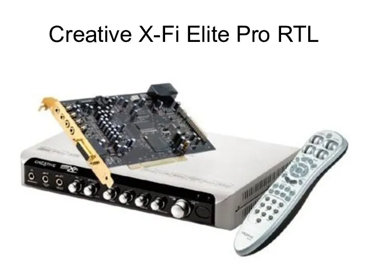 Creative X-Fi Elite Pro RTL