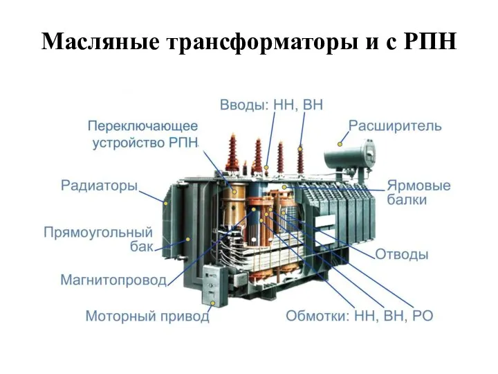 Масляные трансформаторы и с РПН