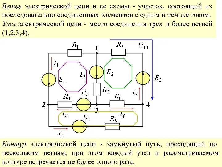 Ветвь электрической цепи и ее схемы - участок, состоящий из последовательно