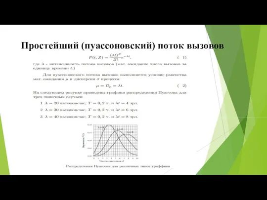 Простейший (пуассоновский) поток вызовов .