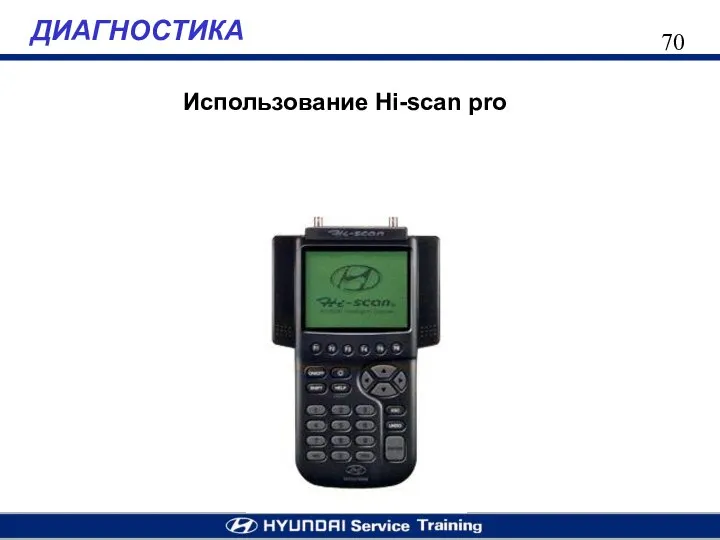 ДИАГНОСТИКА Использование Hi-scan pro