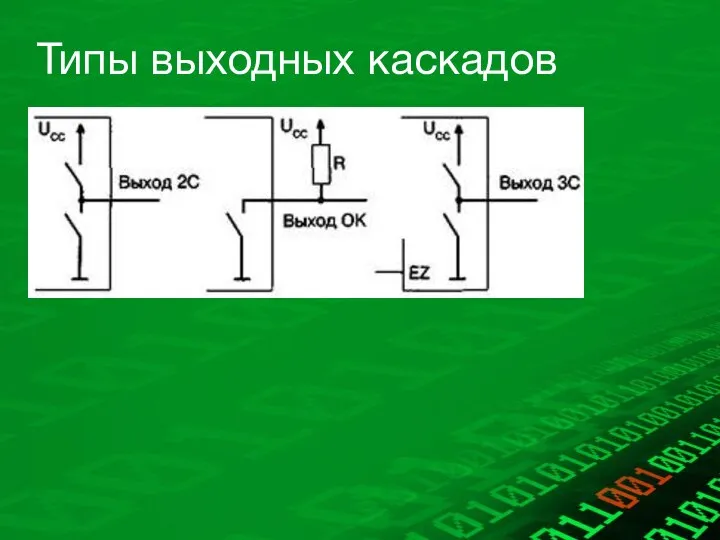 Типы выходных каскадов