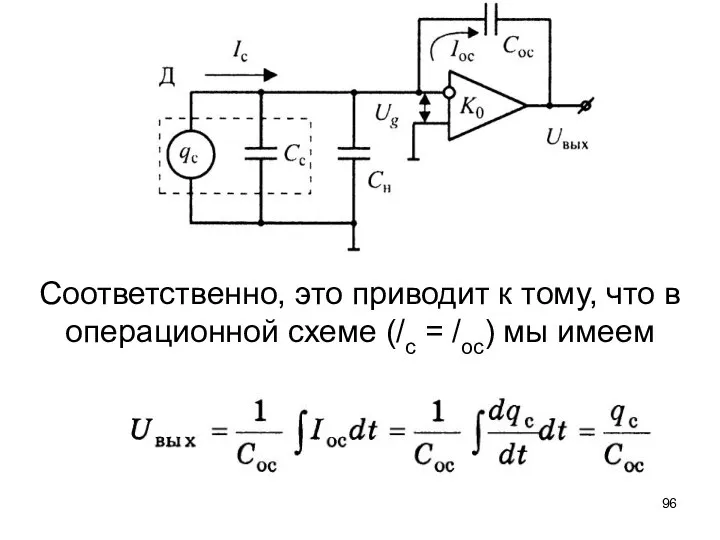 Соответственно, это приводит к тому, что в операционной схеме (/с = /ос) мы имеем