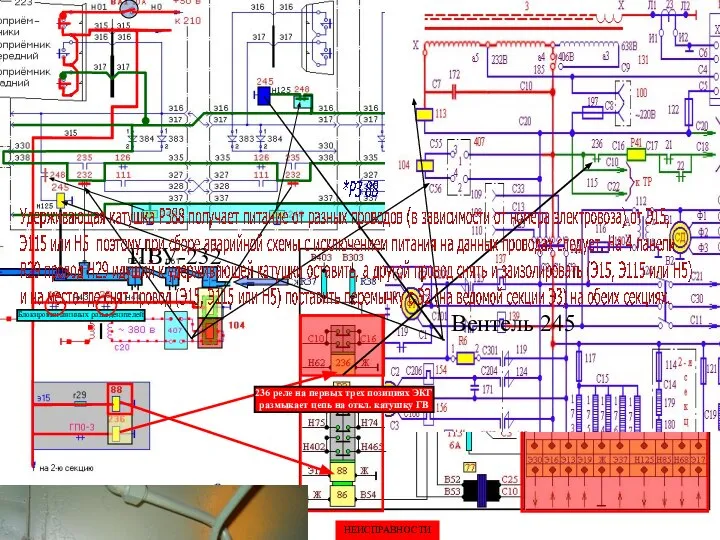 в оглавление Блокировки шинных разъеденителей 236 реле на первых трех позициях