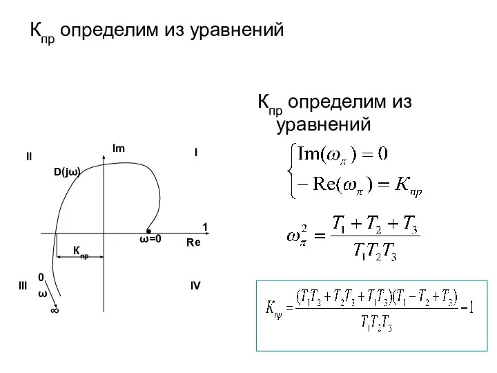 Кпр определим из уравнений Кпр определим из уравнений