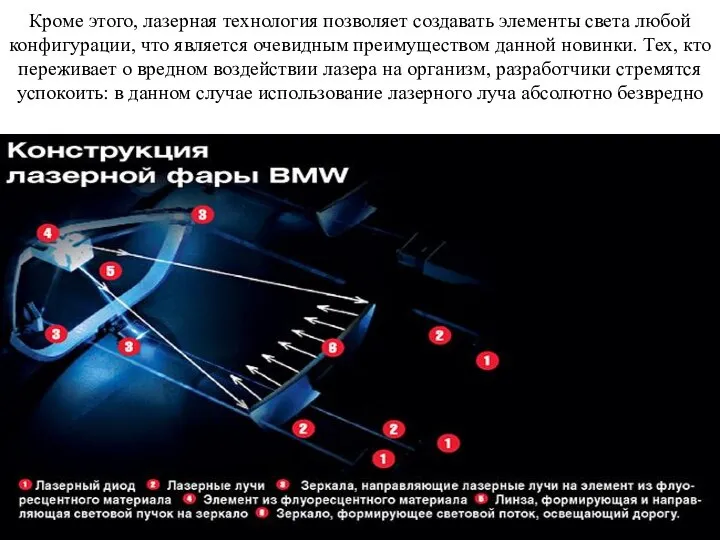 Кроме этого, лазерная технология позволяет создавать элементы света любой конфигурации, что