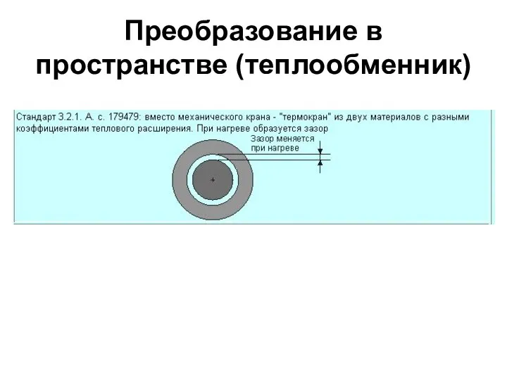 Преобразование в пространстве (теплообменник)