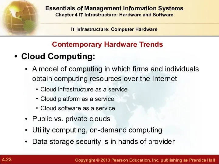 Contemporary Hardware Trends IT Infrastructure: Computer Hardware Cloud Computing: A model
