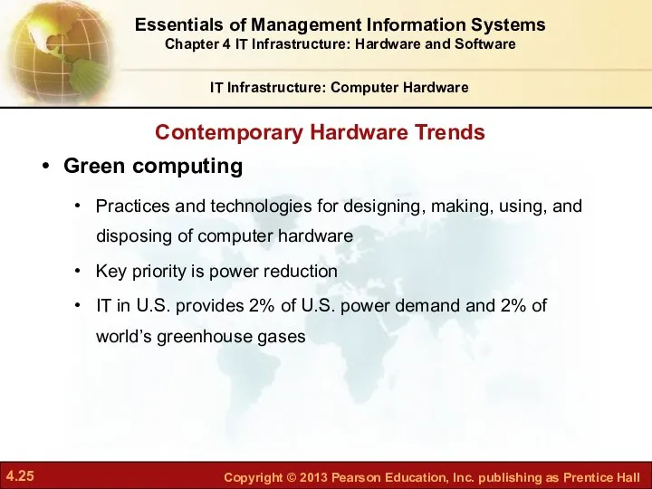 Contemporary Hardware Trends IT Infrastructure: Computer Hardware Green computing Practices and