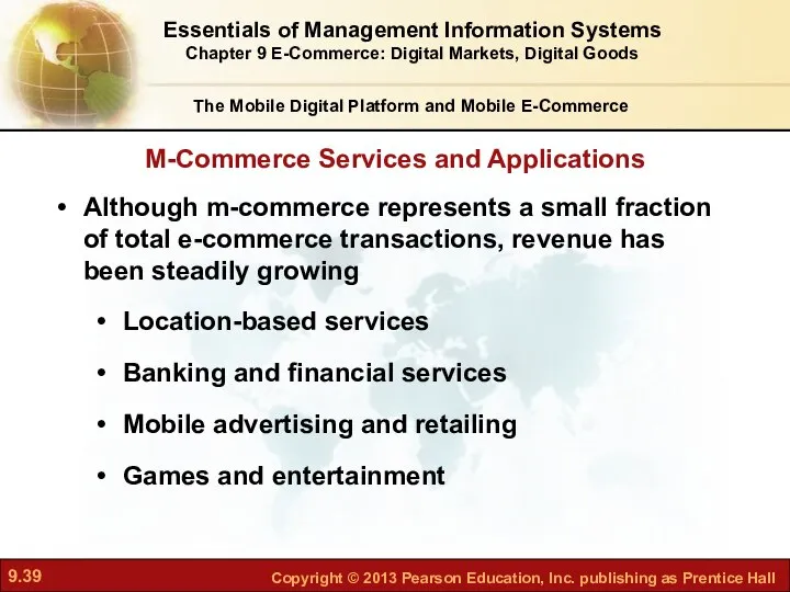 M-Commerce Services and Applications The Mobile Digital Platform and Mobile E-Commerce
