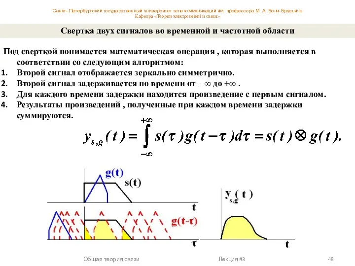 Под сверткой понимается математическая операция , которая выполняется в соответствии со