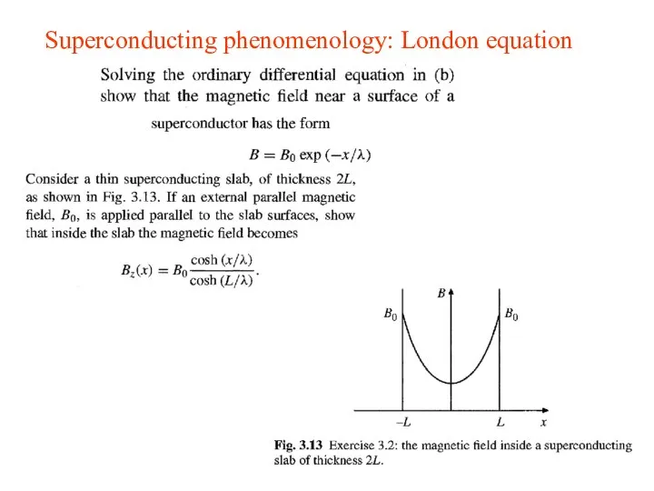 Superconducting phenomenology: London equation