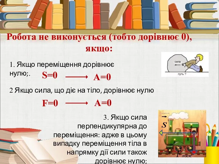 Робота не виконується (тобто дорівнює 0), якщо: S=0 A=0 1. Якщо