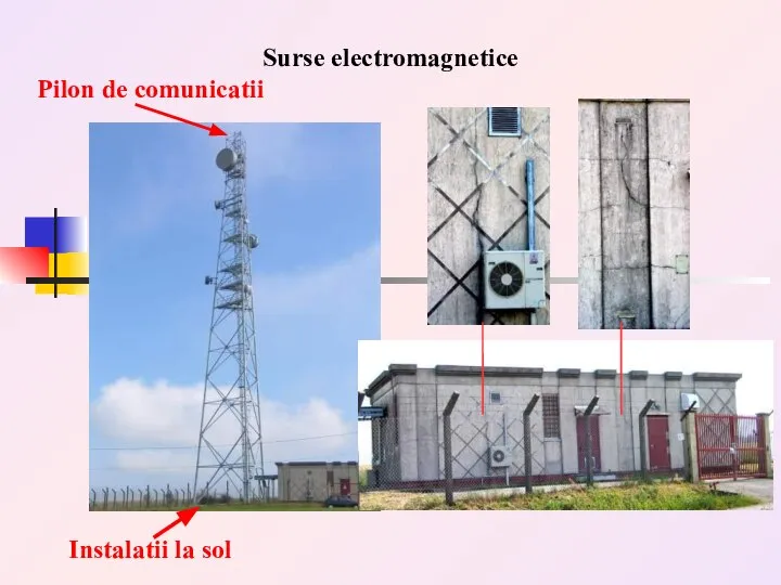 Surse electromagnetice Pilon de comunicatii Instalatii la sol