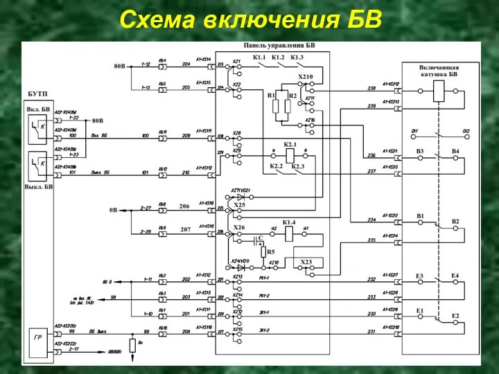 Схема включения БВ